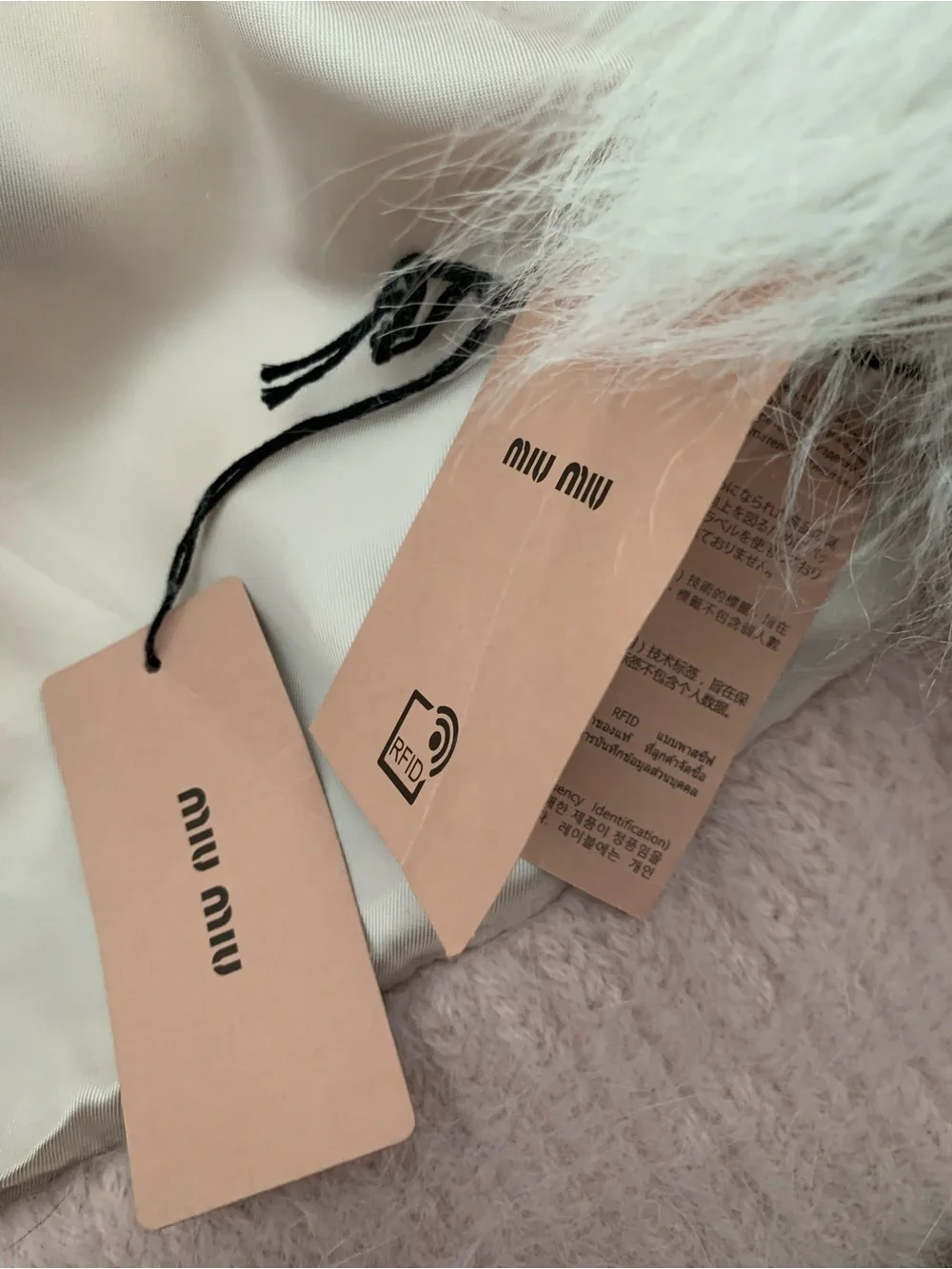 RARE Miu Miu angora goat fur coat jacket pink NWT